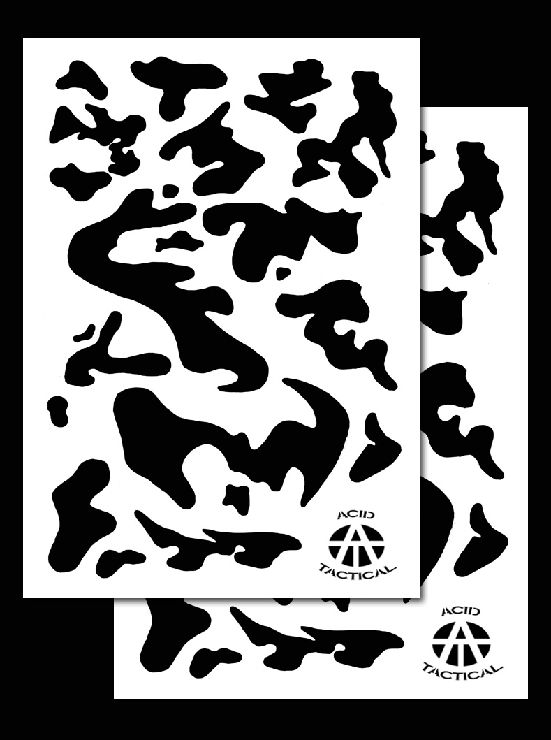 Camouflage Spray Paint Stencils - Many Camo Stencil designs Acid Tactical®