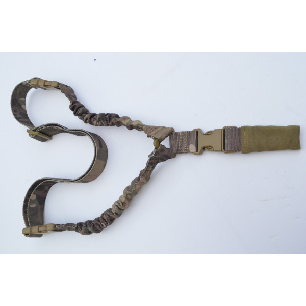 Tactical Bungee Q/D Single Point Sling Multicam Style/Woodland Camo 
