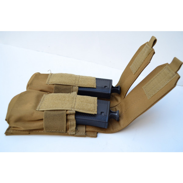 TAN MOLLE Tactical LEG MAG POUCH 2 staccabile 5.56 Open Top MAG BUSTE 