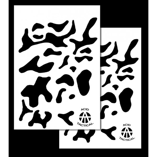 MULTICAM Camouflage Stencil Pack for Duracoat, Cerakote, Gunkote