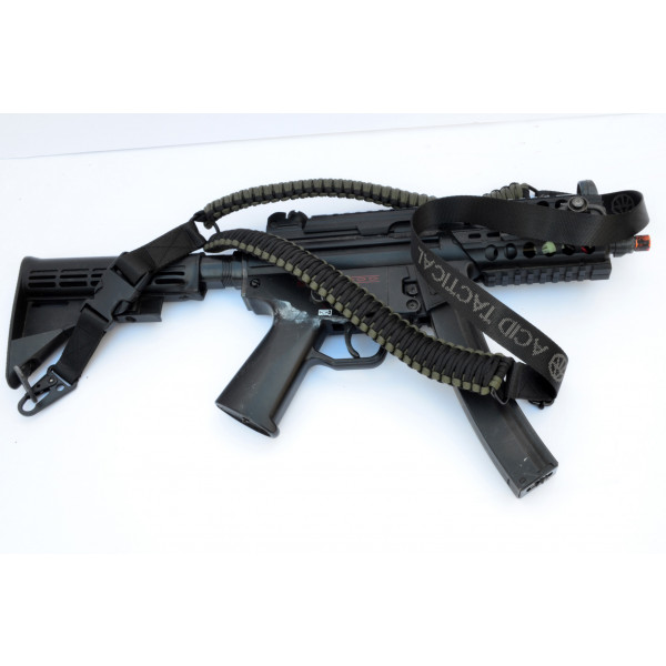 Black 34" Green Camo Tactical Paracord Rifle Gun Sling Single Point Airsoft 