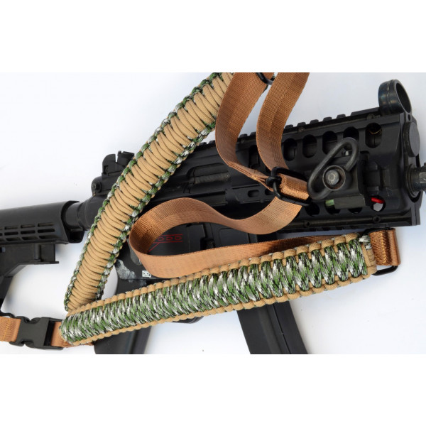 MULTICAM KHAKI - Single Point Tactical Paracord Rifle Gun Sling Acid  Tactical®