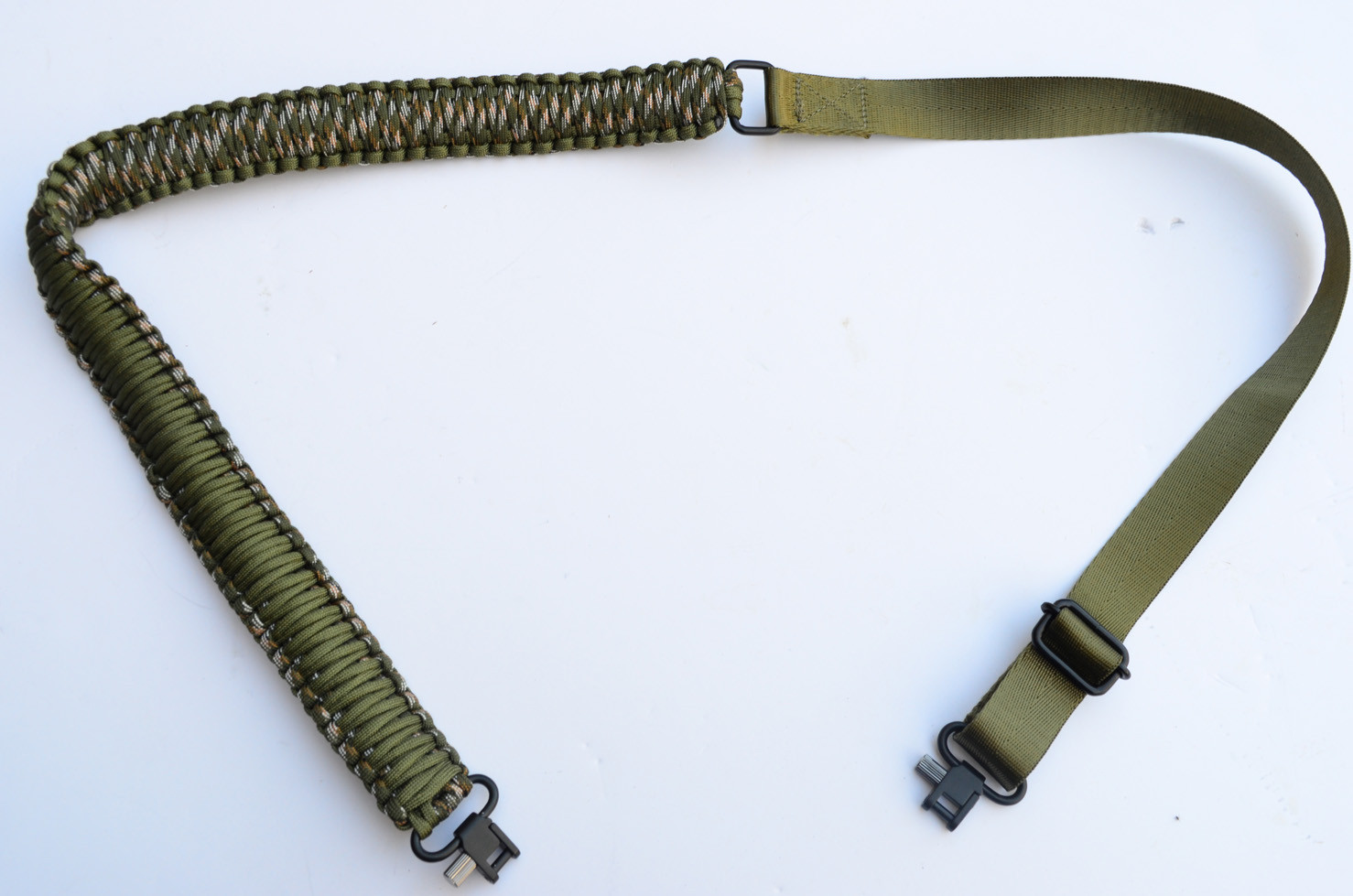 Not fashionable Back, back, back (part Beyond GREEN CAMO - 2 Point Stud Swivel connectors - Paracord Rifle or Shotgun  sling Acid Tactical®