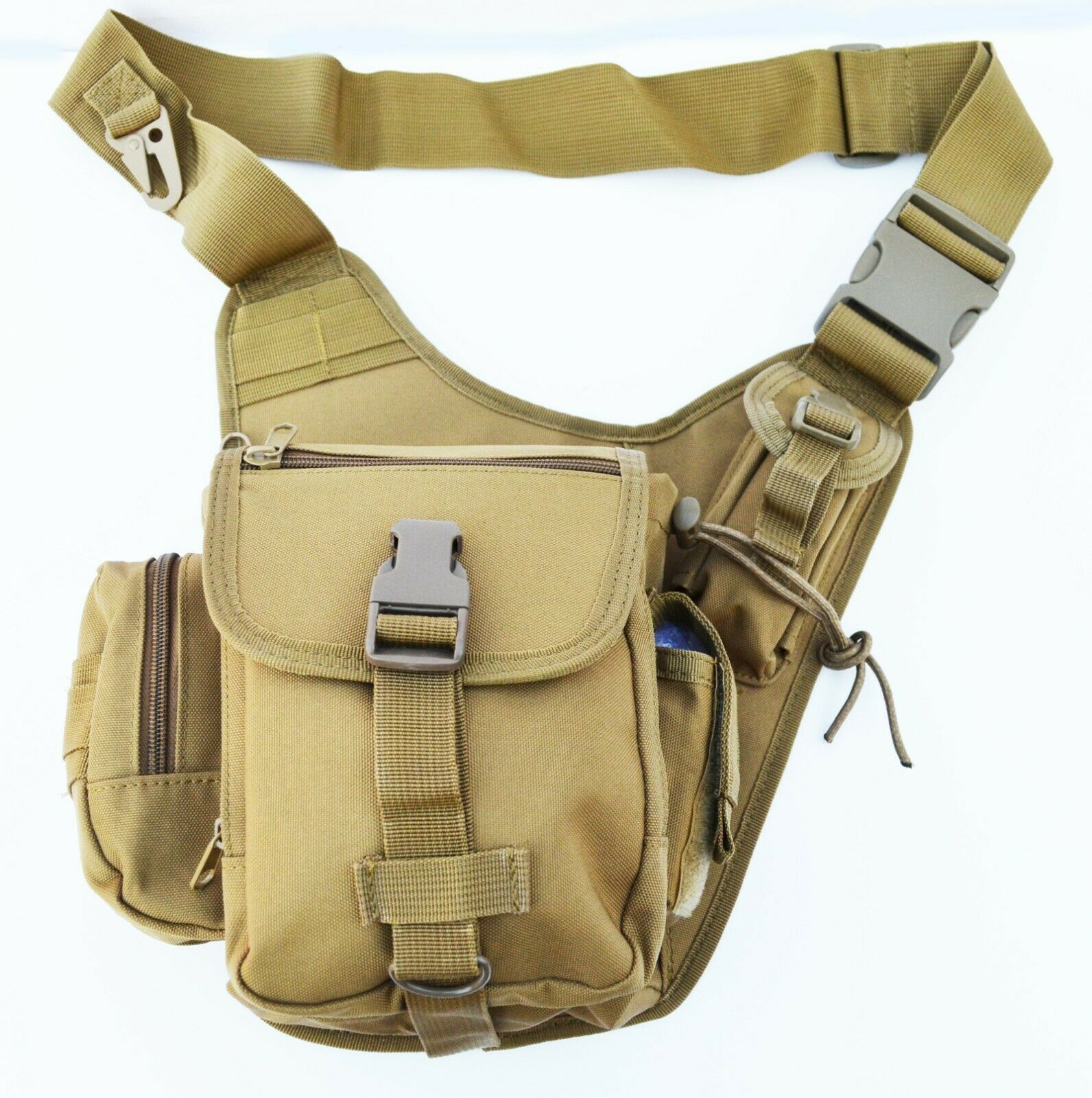 Acid Tactical® Molle Pistol Gun Case Concealed carry Range Bag Pouch Green 