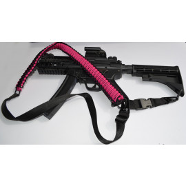HOT PINK - Combo 1 or 2 Point Tactical Paracord Rifle & Shotgun Sling 