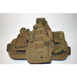 Tactical Drop Leg Thigh Holster Glock Springfield Ruger - Tan / Desert