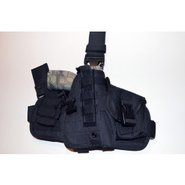 Tactical Drop Leg Thigh Holster Glock Springfield Ruger - Black