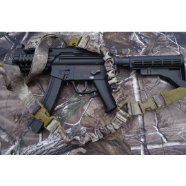 Single Point Bungee Rifle / Shotgun Sling with QD & Clasp covers (ATACS)