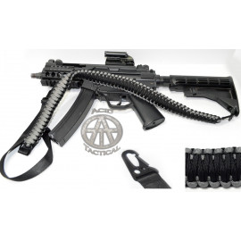 GRAY / BLACK - 2 Point Paracord Rifle or Shotgun Sling