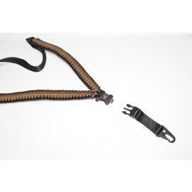 550 Paracord - Single Point Survival Rifle Gun Sling (Coyote)