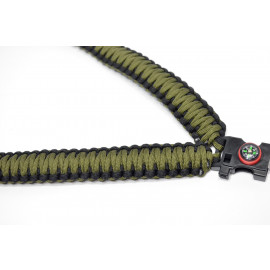 550 Paracord - Single Point Survival Rifle Gun Sling (Green)