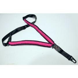 550 Paracord - Single Point Survival Rifle Gun Sling (Hot Pink)