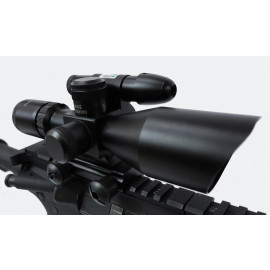 Rifle Scope 2.5-10x40 Compact with GREEN Dot Laser