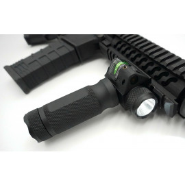 Flashlight Foregrip Aluminum with GREEN Laser
