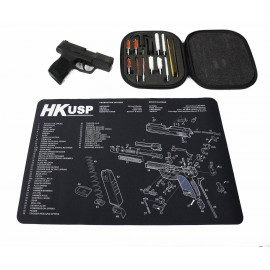 HK Heckler USP Gun Cleaning Mat Diagram Schematic and Universal Cleaning Kit