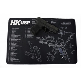 Gun Cleaning Mat for HK USP heckler & koch Breakdown Schematics Parts Diagram
