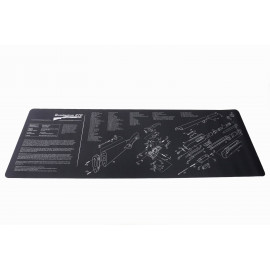 Gun Cleaning Mat for Remington 870 Shotgun Breakdown Schematics Parts Diagram