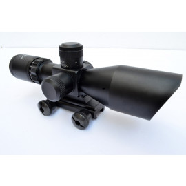 Adjustable 2.5-10x40 Compact Rifle Scope with Illuminated Mil-Dot Reticles 