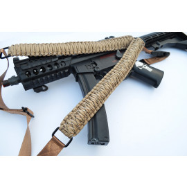 EARTH CAMO - Single Point Tactical Paracord Rifle Gun Sling