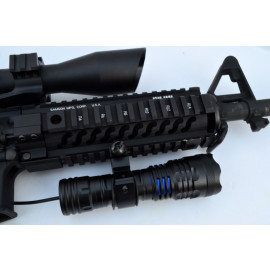 T6 CREE LED Shotgun Rifle Gun Mount Tactical Flashlight 1000 Lumens w/Battery