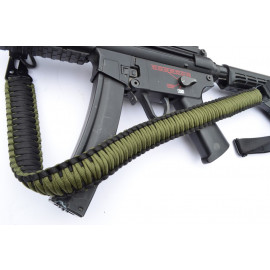 GREEN / BLACK - 2 Point Paracord Rifle or Shotgun Sling