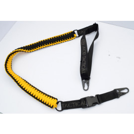 YELLOW / BLACK - Combo 1 or 2 Point Tactical Paracord Rifle & Shotgun Sling 