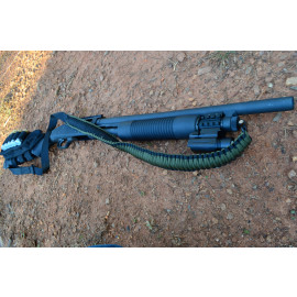 GREEN / BLACK - 2 Point Stud Swivel connectors - Paracord Rifle or Shotgun sling