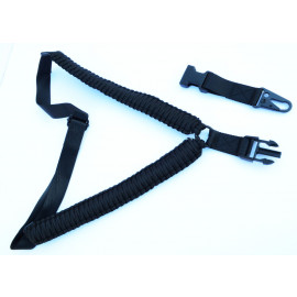 BLACK - Single Point Tactical Paracord Rifle Gun Sling