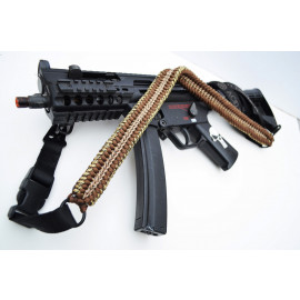 TIMBER CAMO - Combo 1 or 2 Point Tactical Paracord Rifle & Shotgun Sling 