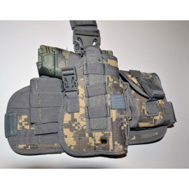 Tactical Drop Leg Thigh Holster Glock Springfield Ruger - Digital ACU
