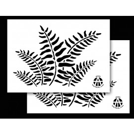 14in. Camouflage Airbrush, Spray Paint Stencils for Duracoat cerakote (2 Pack) Real Fern Camo