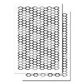 2pk ADHESIVE Camouflage Spray Paint Gun Stick-on Stencils FISH SCALES
