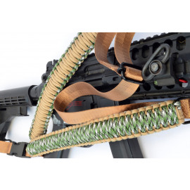 MULTICAM KHAKI - Single Point Tactical Paracord Rifle Gun Sling