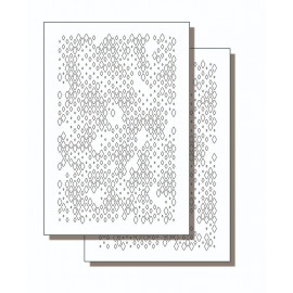 2pk ADHESIVE Camouflage Spray Paint Gun Stick-on Stencils - DIAMONDTAC