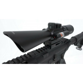 Rifle Scope 3.5-10x40 Compact with Red Dot Laser