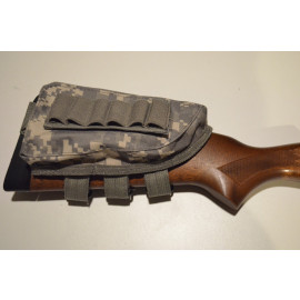 Shotgun Buttstock Shell Holder & Cheek Rest (Digital Camo)