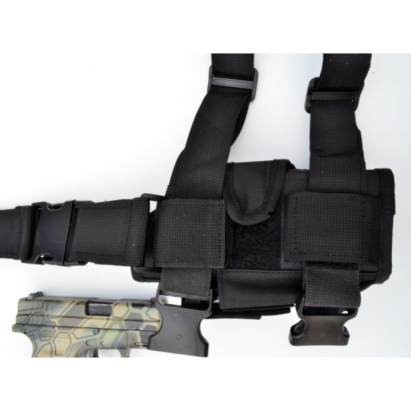 Tactical Leg Thigh Gun Pistol Holster or Open Carry Belt Duty Holster ...