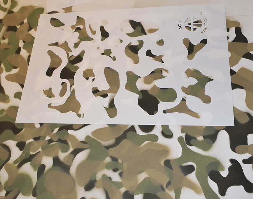 Camouflage Easy Peel Spray Paint Camo Stencils 8 PACK -  Israel