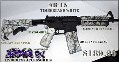 Hydro Dipped AR15 Accessories